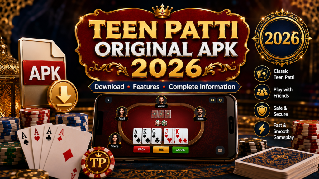 Teen Patti Original APK 2026 – Download, Features और Complete Information